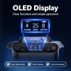 5200mAh 2-in-1 Automatic Card Shuffler and Dealer with 360° Rotation,