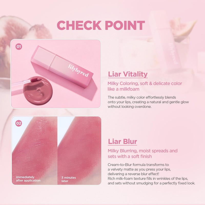 Lilybyred #11 Cherry Apple Parfait Sweet Lier, Milky Tint, 8