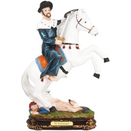 Cannan St. Santiago 12"" San Santigo Apóstol Religious Resin Figure Santiago El Mayor