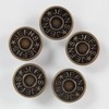 20 Set 17mm Replacement Jeans Buttons - Metal Snap Denim