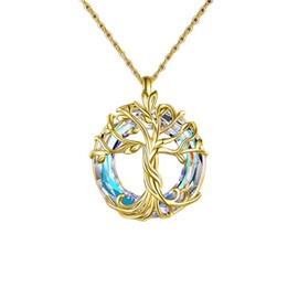 TXDAMAI Tree of Life Necklace Women's Jewellery Necklace Women's Tree of Life Pendant Personality Hollow Out Tree of Life Necklace