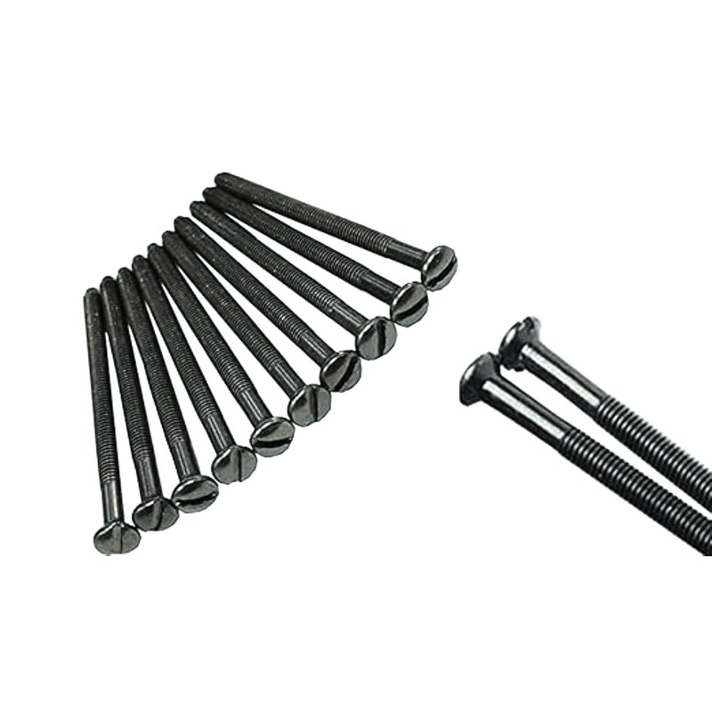 Generic Pack of 10 Electrical Screws 50mm X 3.5mm Black