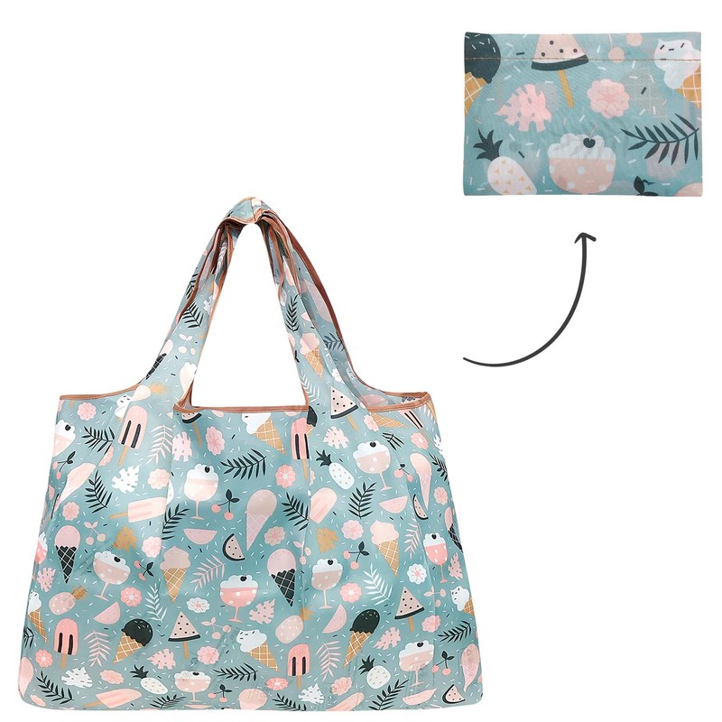 Bolsa de la compra reutilizable de nailon grande y duradera