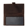 CTM Vintage Leather RFID Checkbook Cover Wallet with Snap Closure,
