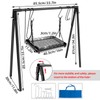 HONYTA Campfire Swing Cooking Grill Stand, Collapsible Campfire Cooking Rack