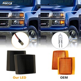 4PCS LED Side Marker Fender Lights for 1994-1998 Chevy C/K 1500 2500 3500