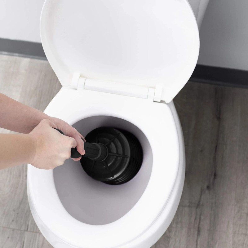 JS Jackson Supplies Professional Bellows Accordion Toilet Plunger, High Pressure