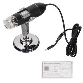 Adjustable 3 in 1 Type C Micro USB 8 LED Digital Microscope 50x‑1600x Magnification for Window