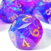 XENOLU DND Dice Set, Diamond Cut Sharp Edge Polyhedral Resin