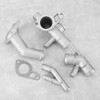 Coolant Flange Kit, 4 Pieces/Set Aluminium Engine Coolant Hose Flange
