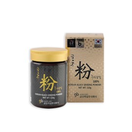 SAMSIDAE - Korean Black Ginseng Powder, Ginsenosides Rg1, Rb1, Rg3 = 4 mg/g, Memory & Energy Boost, 4-6 Years Old Roots, Superior Quality, 1 Month Supply, 110 g