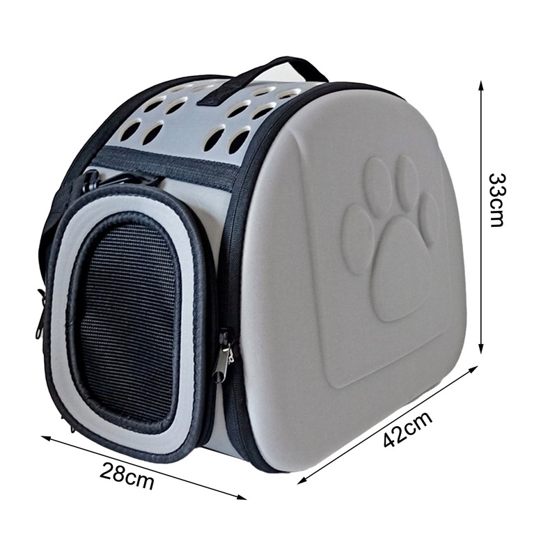 Cat Carrier Collapsible Breathable Large Capacity Portable Pet Carrying Bag