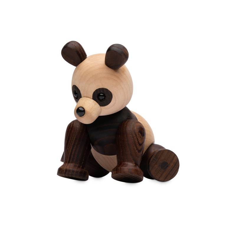 Spring Copenhagen Handmade Wooden Panda Figurine - Charming Decorative Artwork