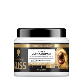 Schwarzkopf Gliss Ultimate Repair Maske, 400 ml, für stark geschädigtes Haar, Ultra Repair