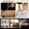 Hilitchi 1200PCS 6 Sizes Black Carbon Steel Non-Slip Shoe Nails