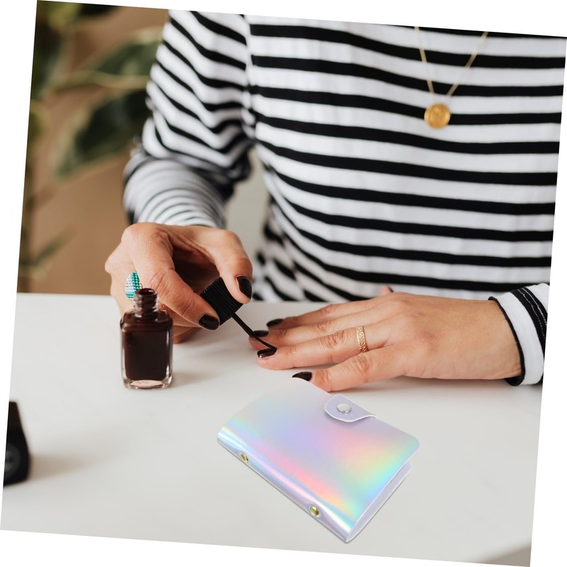 Outanaya Nail Art Stamping Plate Storage Bag Multifunctional Pouch for