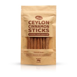 Pixmaa Ceylon, Cinnamon Sticks 1 oz (28g) – True or Real Ceylon Cinnamon Quills from Sri Lanka | Premium Grade, Ceylon Cinnamon Sticks for Tea, Baking, Cooking, and Spice Blends