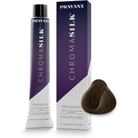 PRAVANA ChromaSilk Natural Tinte en Crema 6N Dark Blonde 90 ml, Tinte para Cabello Permanente, 100% Cobertura de Canas, Color Intenso y Vibrante, Aporta Brillo, Sedosidad y Color Duradero