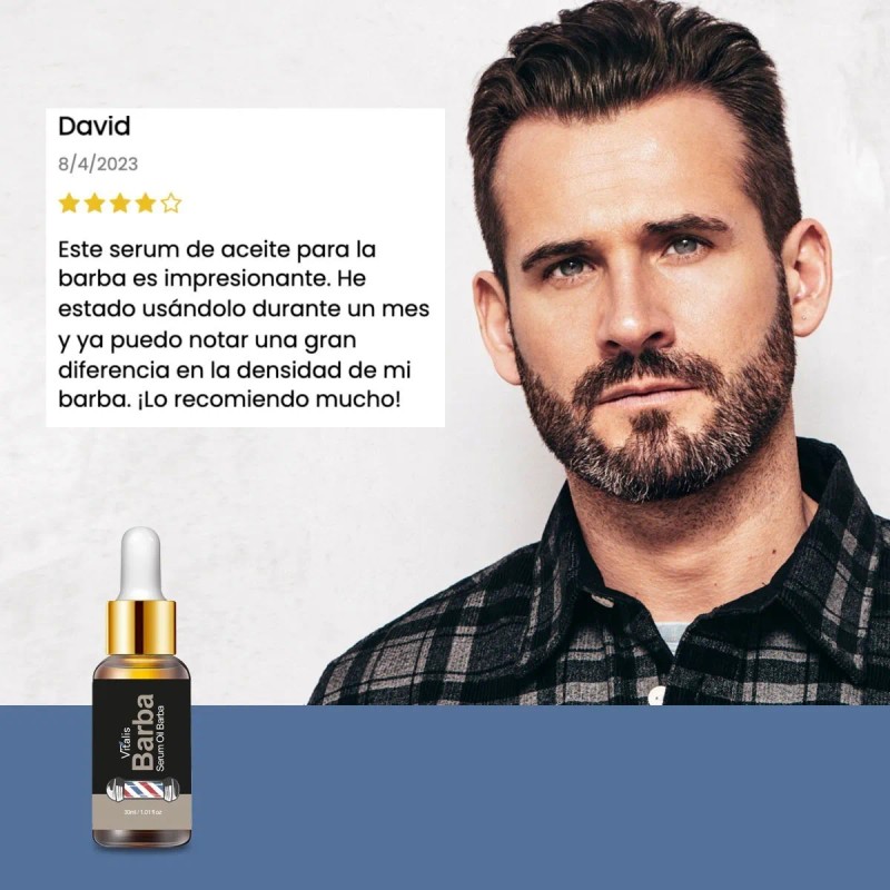 2 Esencia Aceite Para Crecer Barba Bigote Natural 30ml Natural