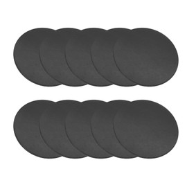 PATIKIL Rubber Solid Discs Washers, 10 Pcs 50mm Dia x 1.5mm Thick Rubber Round Gasket Pad Bushings Spacer Washer for DIY Gasket Craft, Black