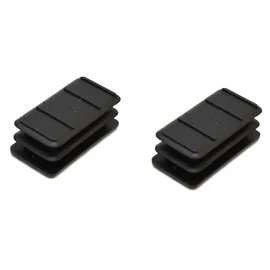 Rodon Boat Ladder Plugs P-32-U-64 | 2 x 1 x 3/4 Inch Black (Pair)