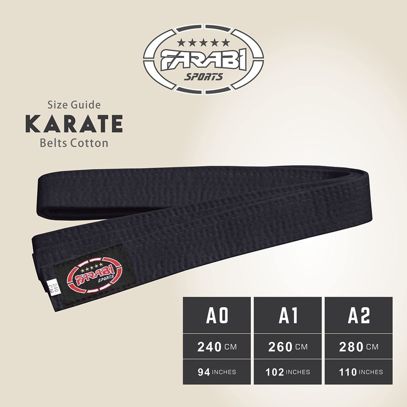 Farabi Sports Karate Belt Multiple Colors Karate Belts Judo Karate