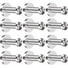Tebery Pack of 12 Coat Hooks Stainless Steel Towel Hooks