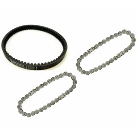 Unbranded Drive Chain, Jackshaft Chain, Belt combo for Coleman KT196 Go Kart 196cc 6.5HP