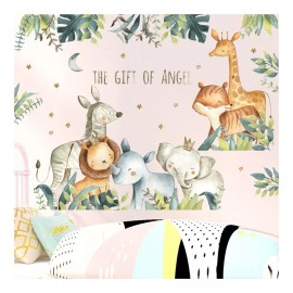 DaraBaby Vinil Decorativo Infantil Animales Selva Habitación Bebé