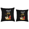 What the Pho Ramen Noodles Throw Pillow