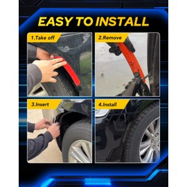 AUTOONE White LED Side Marker Lights Compatible With 2015-2023 Chrysler 300, Front & Rear Bumper Marker Lamps, Corner Parking Lamp & Smoked Len, 4PCS