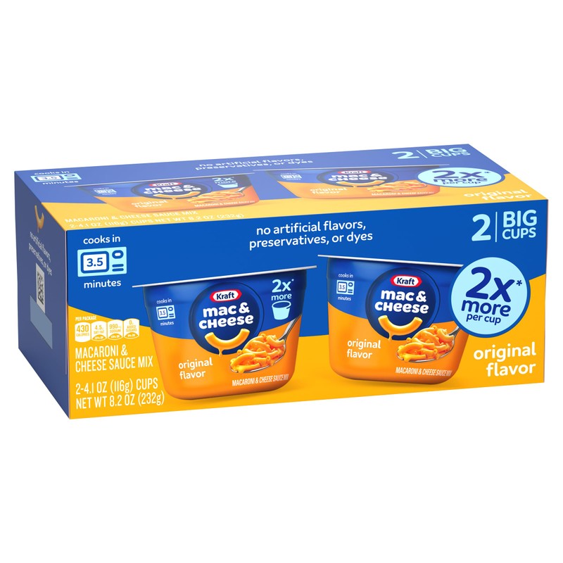 Kraft Mac and Cheese Big Cups 2pk