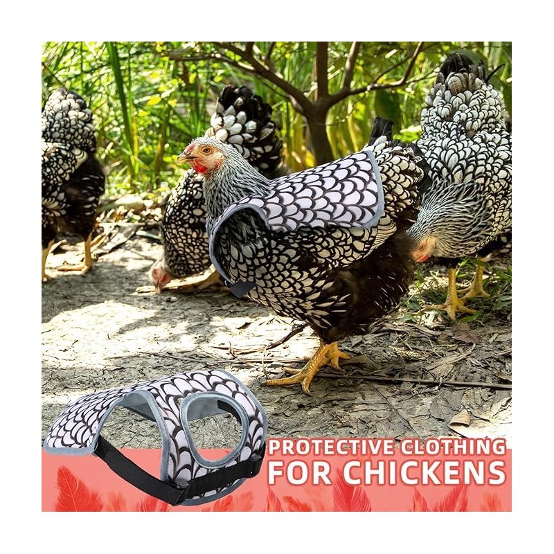 MYWSN Chicken Saddle for Hens Lightweight Chicken Apron & Back
