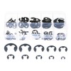 120 Pcs E-Shape Snap Ring Kit Circlip Axle Ring 10