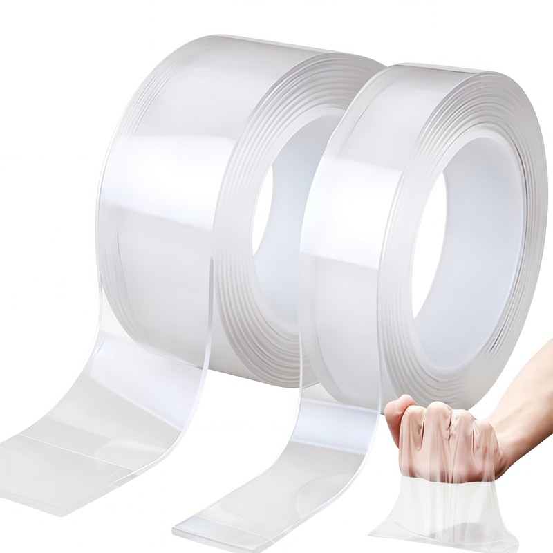 Reutilizable Nano Tape de 5M, 2 rollos Nano Cinta Doble