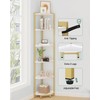 Hzuaneri Corner Shelf Stand, Corner Bookshelf, Storage Standing Shelf Unit