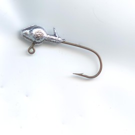 S & J's TACKLE BOX DO-IT Minnow Head JIGS Hand Poured 1/16oz X #2 Eagle Claw Hook (50 per Pack)