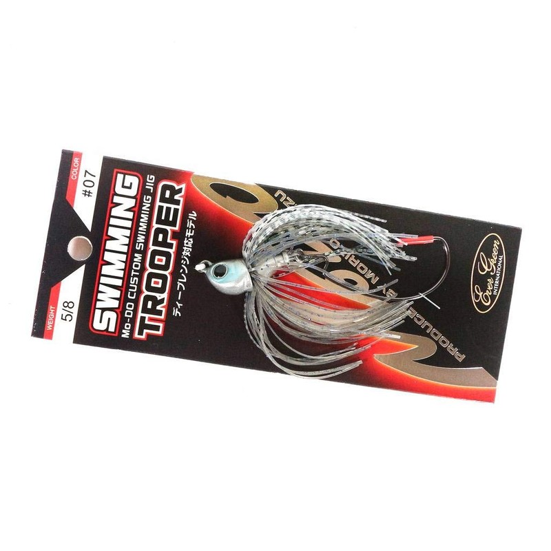 EVERGREEN Swimming Trooper Rubber Jig 5/8oz Blue Gill #07
