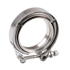 LPFIDI Universal 2.5 Inch V Band Clamp 76 mm Stainless Steel Flanges