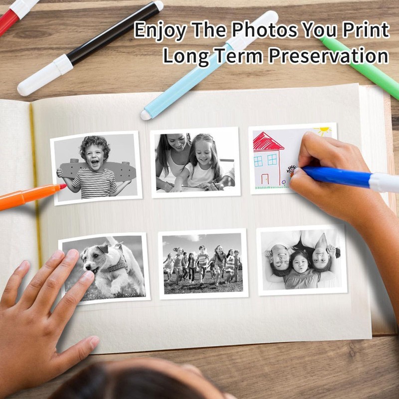10 Rolls Instant Camera Refill Print Paper, HD Paper Camera,