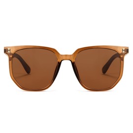 Cyxus 2023 Polarized Sunglasses Women Men UV Protection Trendy TR90 Large Frame Wood Grain Temples Shades