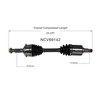 CAROCK CV Axle 4WD Front Right or Left Compatible with