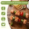 6" Bamboo Skewers Size Choices 8''/10"/12"/14" (4mm Thick), Unbleached Carbonized