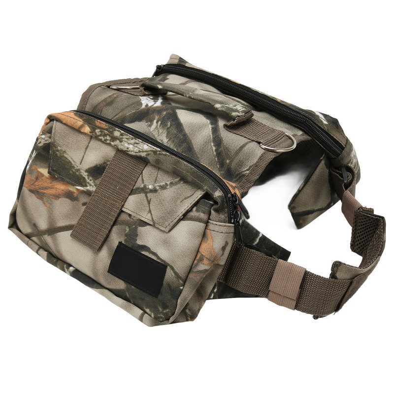 Dog Saddle Bag Waterproof Adjustable Large Capacity Nylon Dog Backpack