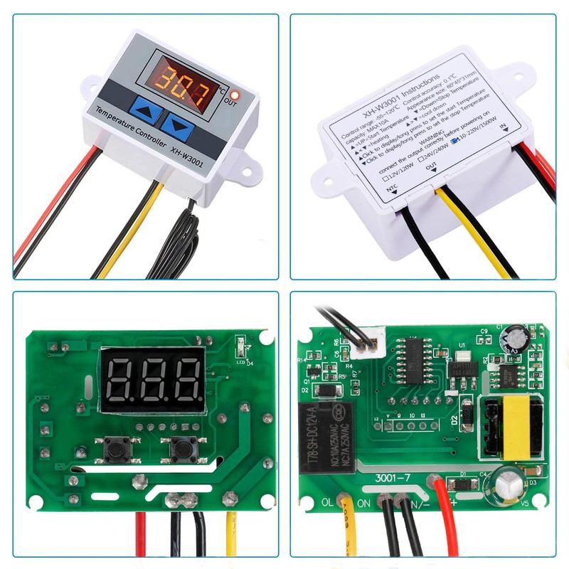 Greluma 1 x AC 110V-220V Digital LED Temperature Controller Module,