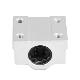 Linear Bearing Slide, Slide Block SCS8UU 8 mm Linear Ball Bearings, 4 Pieces, Linear Ball Bearings, Sliding Bushing, Sliding Block for 3D Printers, Textile Machines, etc., Made of Aluminium Base