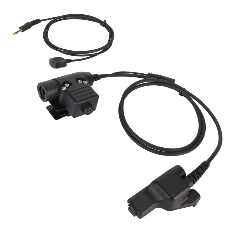 U94 PTT Adapter Durable Portable Military Intercom Headset Adapter for