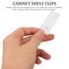 Homoyoyo 25pcs Cabinet Shelf Clips:Self Locking Shelf Support Pegs, Plastic