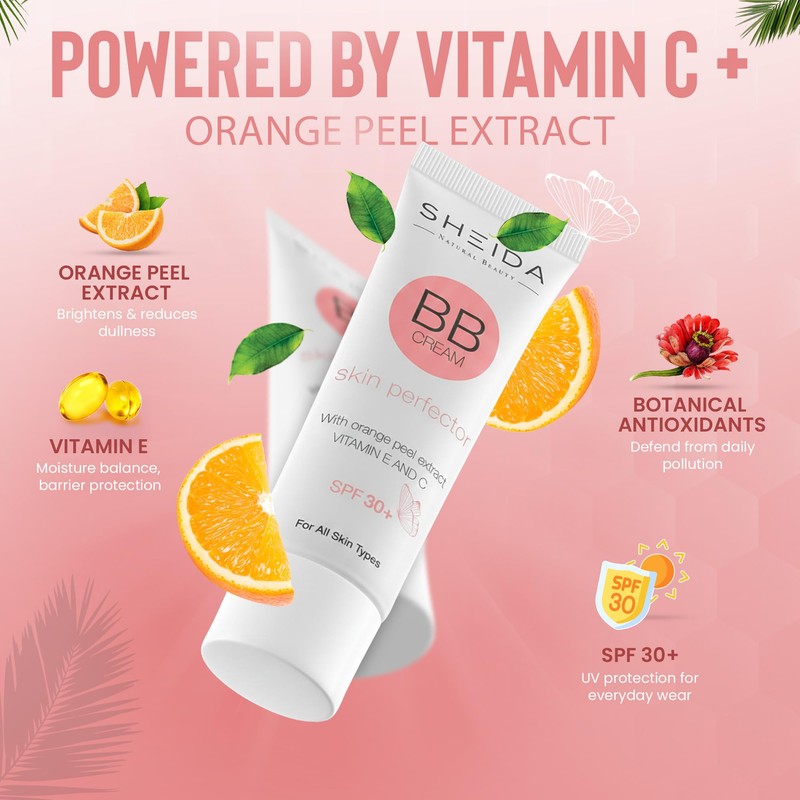 SHEIDA BB Creme Leight, Tinted Day Cream with SPF 30+,