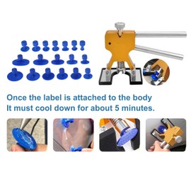 Generic Car Paintless Dent Removal Tools, Car Dent Repair Kit Used for Repairing Dents on Body Surfaces